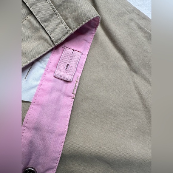Cat & Jack Girl's Size 18 Chino Flat Front Beige Shorts Adjustable Waist Uniform - Picture 9 of 11